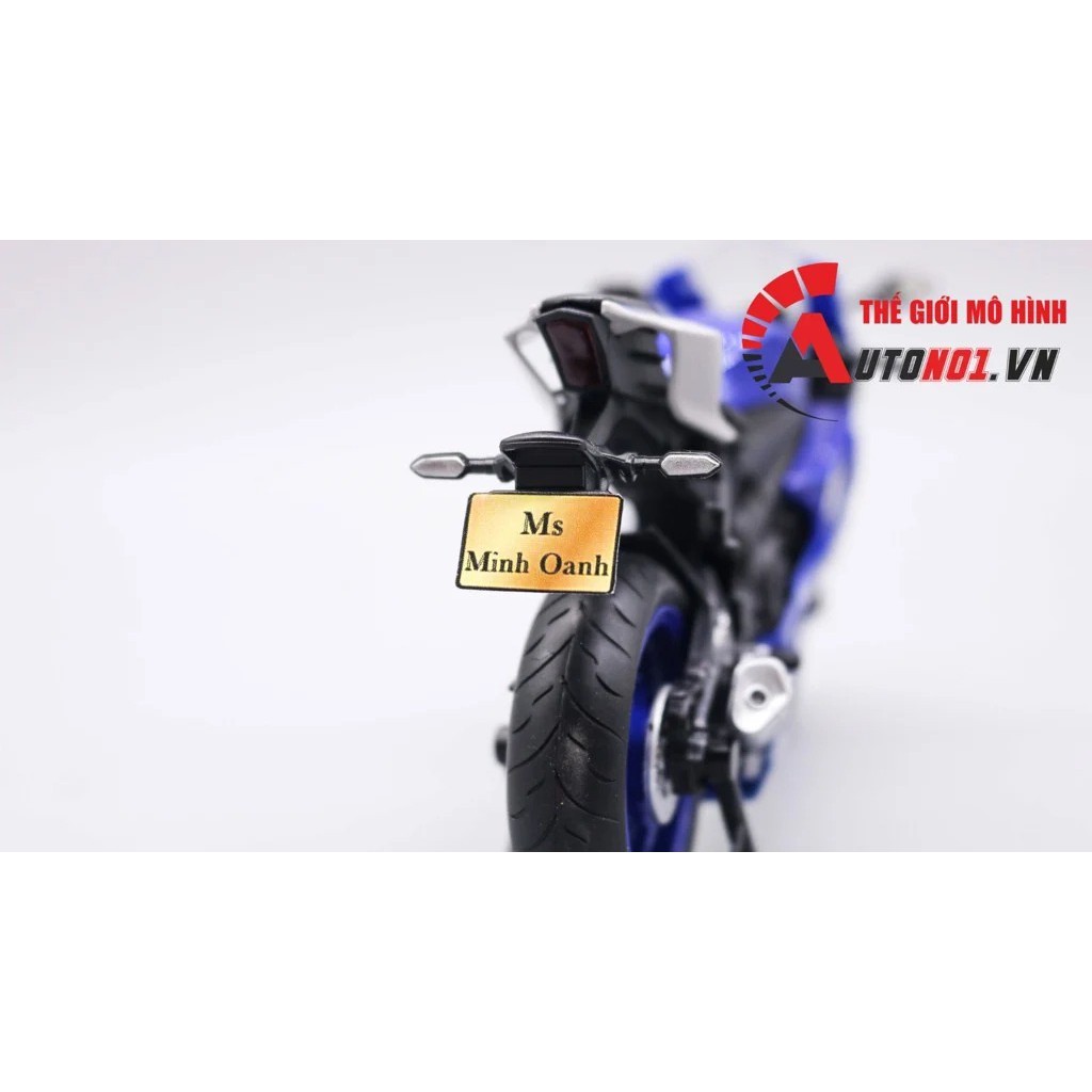 BIỂN SỐ LÀM THEO TÊN KHÁCH HÀNG - 10 BIỂN TỈ LỆ 1:12 PK555