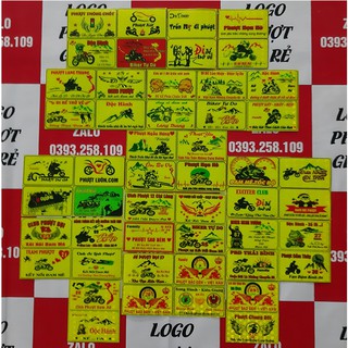 ( COMBO 50 ) LOGO PHƯỢT PHẢN QUANG TỔ ONG, TEM PHƯỢT