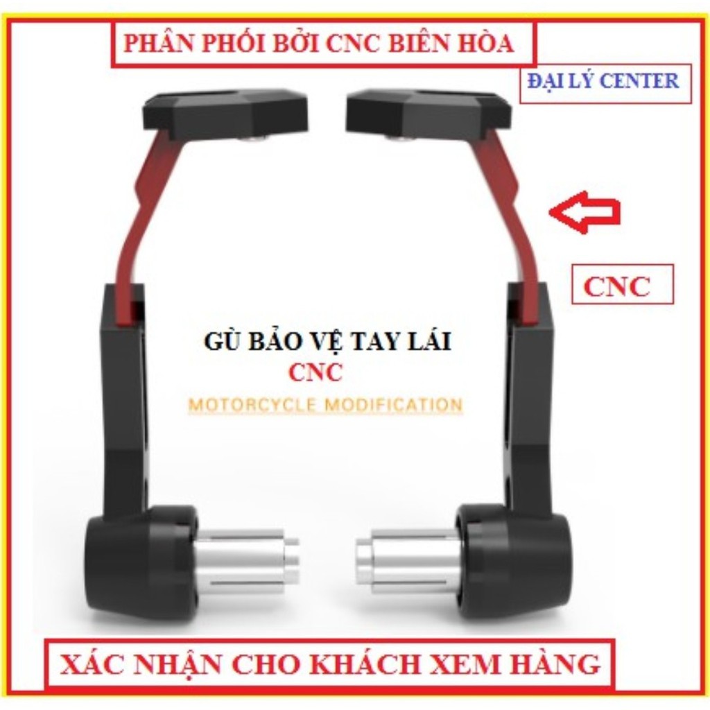 Gù chống đổ bảo vệ tay phanh tay lái hàng CNC - giá 1cặp - đồ chơi xe máy