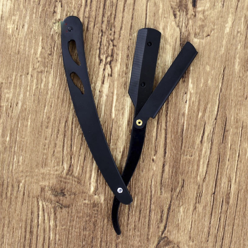 Dao cạo râu, tóc, mặt đa năng cán cầm đen chuyên dụng cho Salon và tại nhà