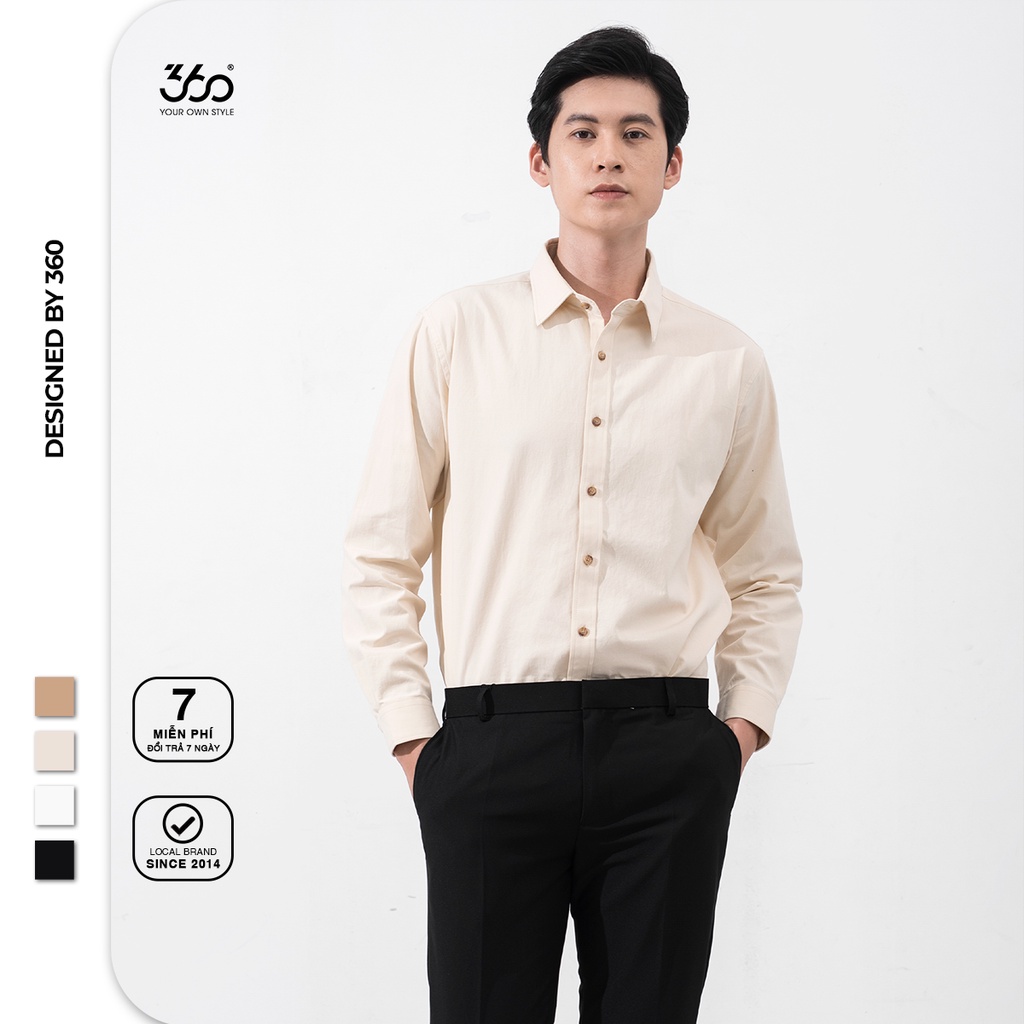 Áo sơ mi dài tay nam local brand 360 BOUTIQUE chất cao cấp - SHDTK220