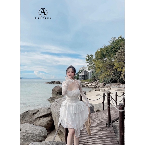 VÁY REN lệch tầng và ÁO KHOÁC REN