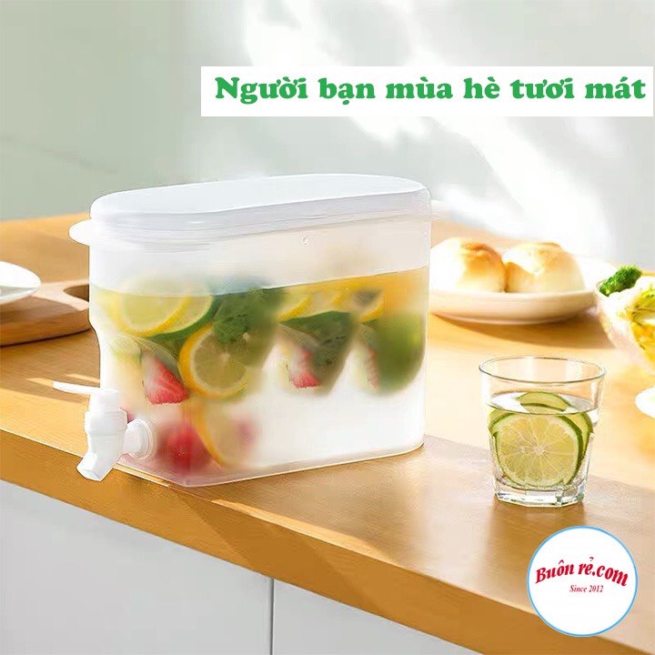 Bình đựng nước 3,5L Việt Nhật 6785 Bình có vòi đựng nước trà, nước trái cây để trong tủ lạnh tiện lợi freeship