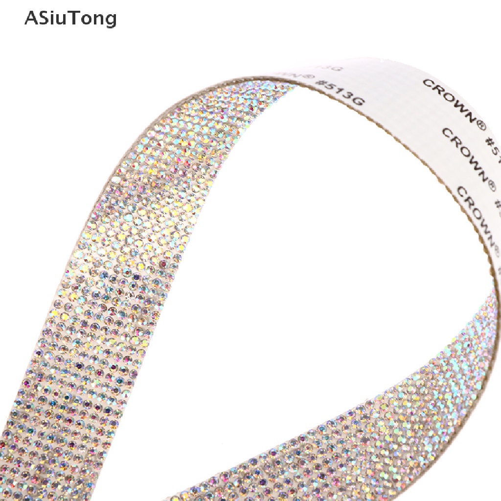Cuộn Dây Ruy Băng Đính Đá Giả Kim Cương Tự Dính Dùng Trang Trí
