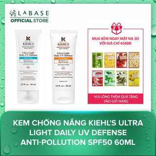 Kem chống nắng Kiehl's Ultra Light Daily UV Defense Aqua Gel Anti-Pollution SPF50 60ml