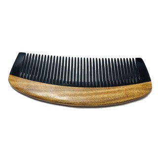 Lược gỗ bách xanh mix sừng trâu châu phi - chống tĩnh điện - tốt cho mái tóc - không tổn hại da đầu