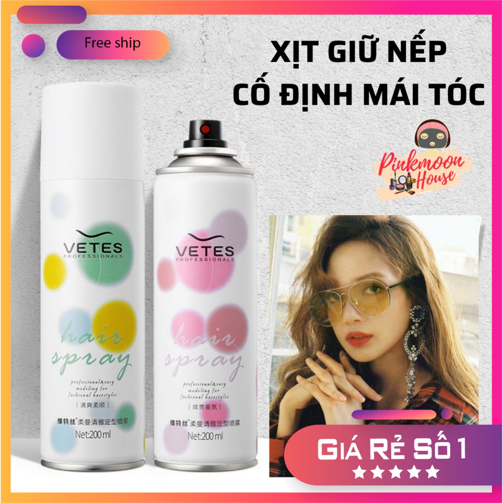 [Sẵn] Xịt Giữ Nếp Cố Định Mái Tóc Giúp Tóc Vào Nếp