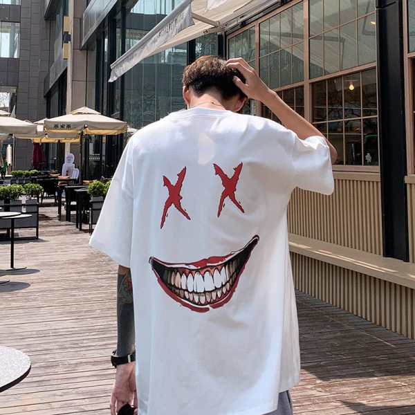 Áo thun tay lỡ form rộng Crazy Smile, Áo phông Unisex Tiger.86 AFR270