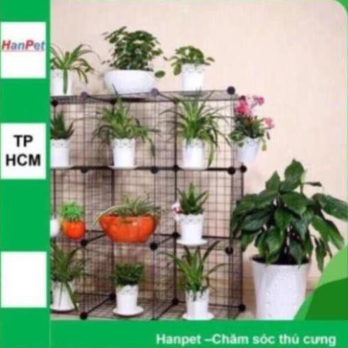 Bộ Chuồng quây chó mèo sóc thỏ 11 lưới + 1cửa+ Chốt Chuồng sắt sơn tĩnh điện -Chuồng quây chó mèo