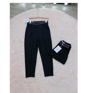 Quần baggy chun sau viền cạp