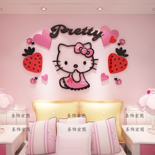 🌻dán tường 3d kitty new 🎀 kitty house