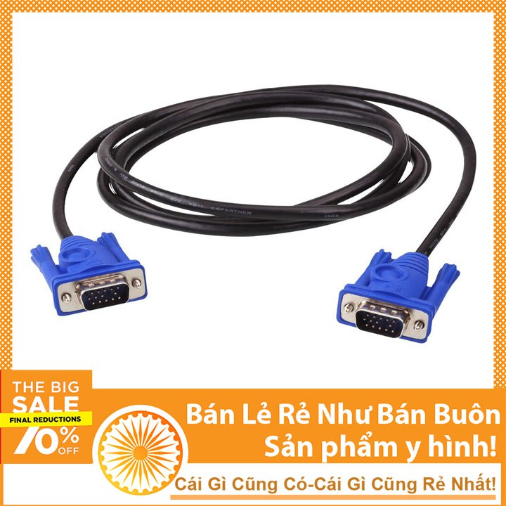 Cáp Tín Hiệu VGA Dành Cho Máy Tính Dài 1.5m