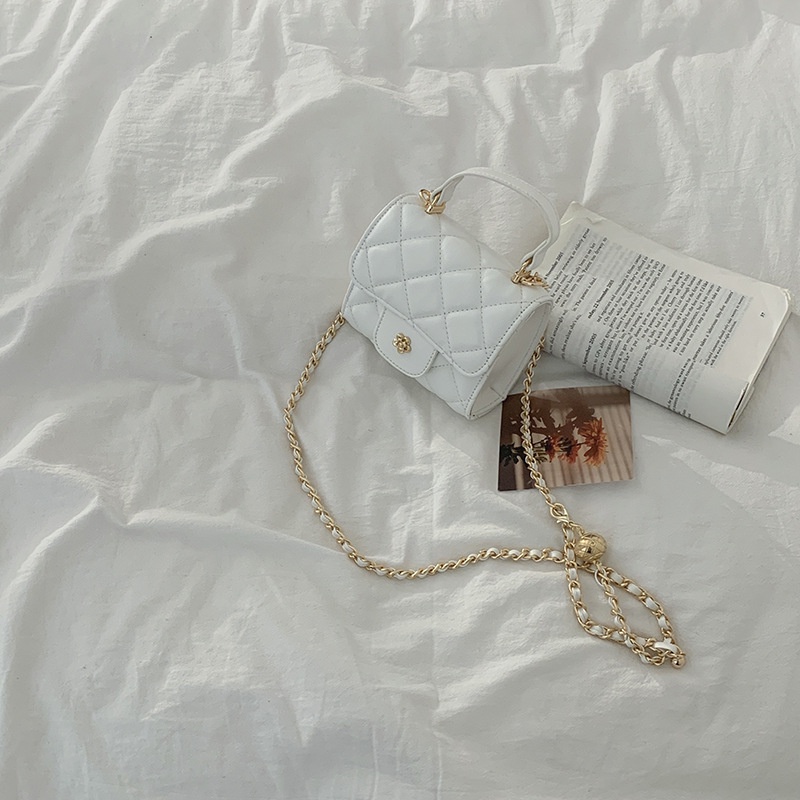 Túi Đeo Chéo Hình Vuông Cỡ Nhỏ Đính Hạt Thời Trang Cho Nữ