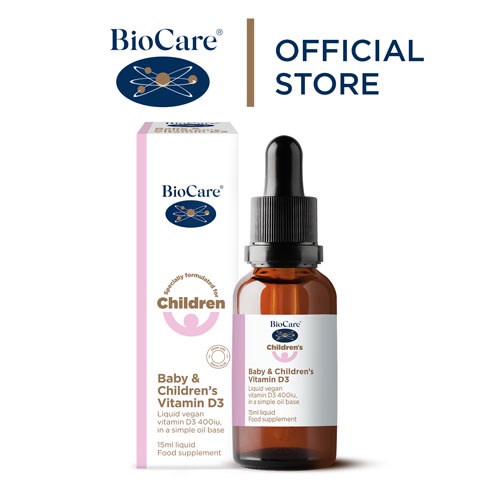 Vitamin D3 Biocare cho trẻ sơ sinh & trẻ em 15ml