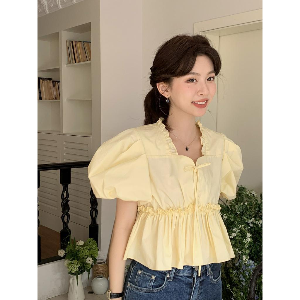 Áo Thun Cotton Lưng Cao Dáng Rộng 63127