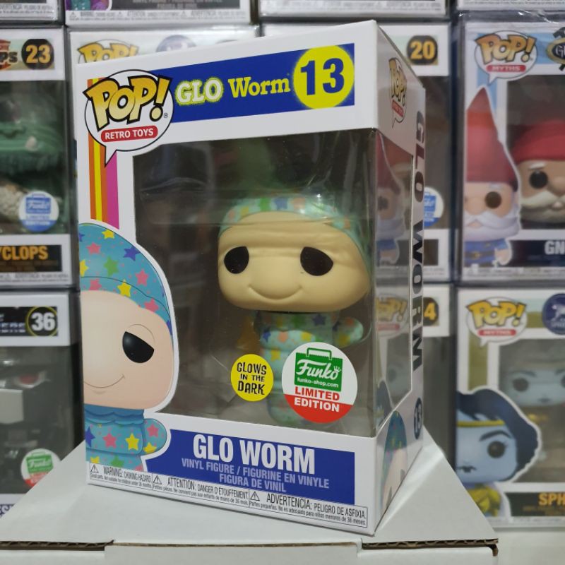 Đồ chơi mô hình funko pop 13 Glo Worm (Pajamas) (Glows in the Dark)
