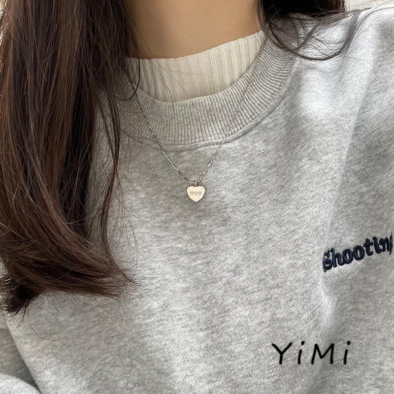 Vòng cổ mặt trái tim nhỏ thiết kế mới đơn giản thời trang dành cho nữ