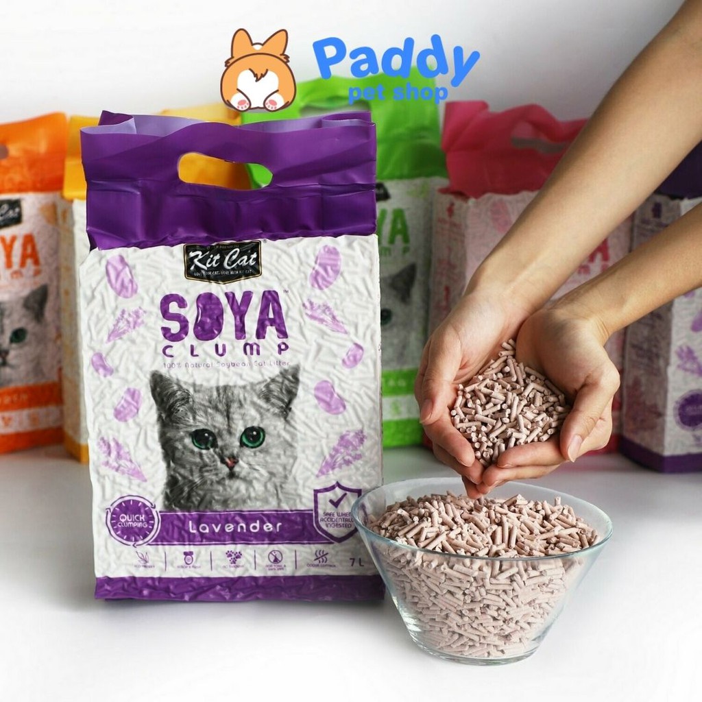 Cát Vệ Sinh Đậu Nành Kit Cat Soya Clump Cho Mèo (7L)