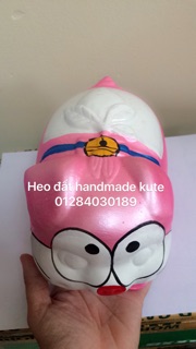 Heo đất Doremon Hồng size M