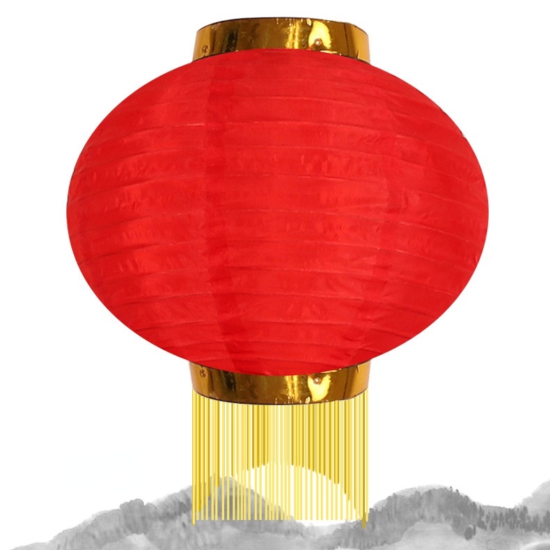 Lồng Đèn May Mắn Treo Trang Trí Năm Mới Phong Cách Trung Hoa