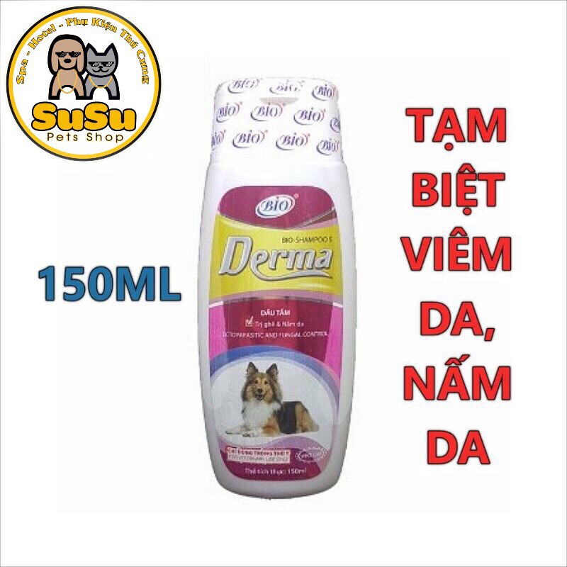 Sữa Tắm Trị Ve Ghẻ, Bọ Chét Cho Chó - Bio Derma (Chai 150ml)
