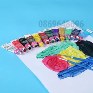 Set bột vẽ 3D 12 màu PK Nail