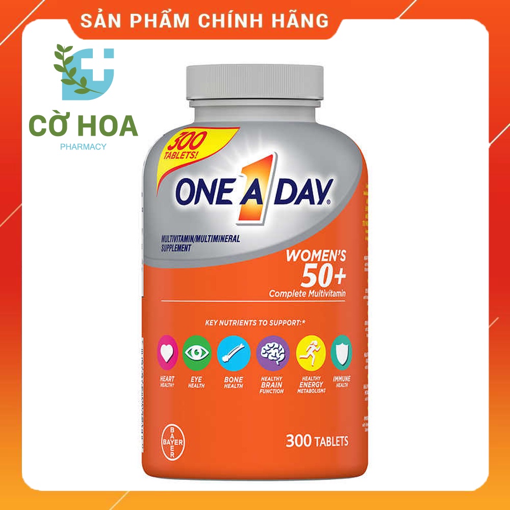 Vitamin tổng hợp cho nữ trên 50 tuổi One A Day Women's 50+ - Hộp 300 viên