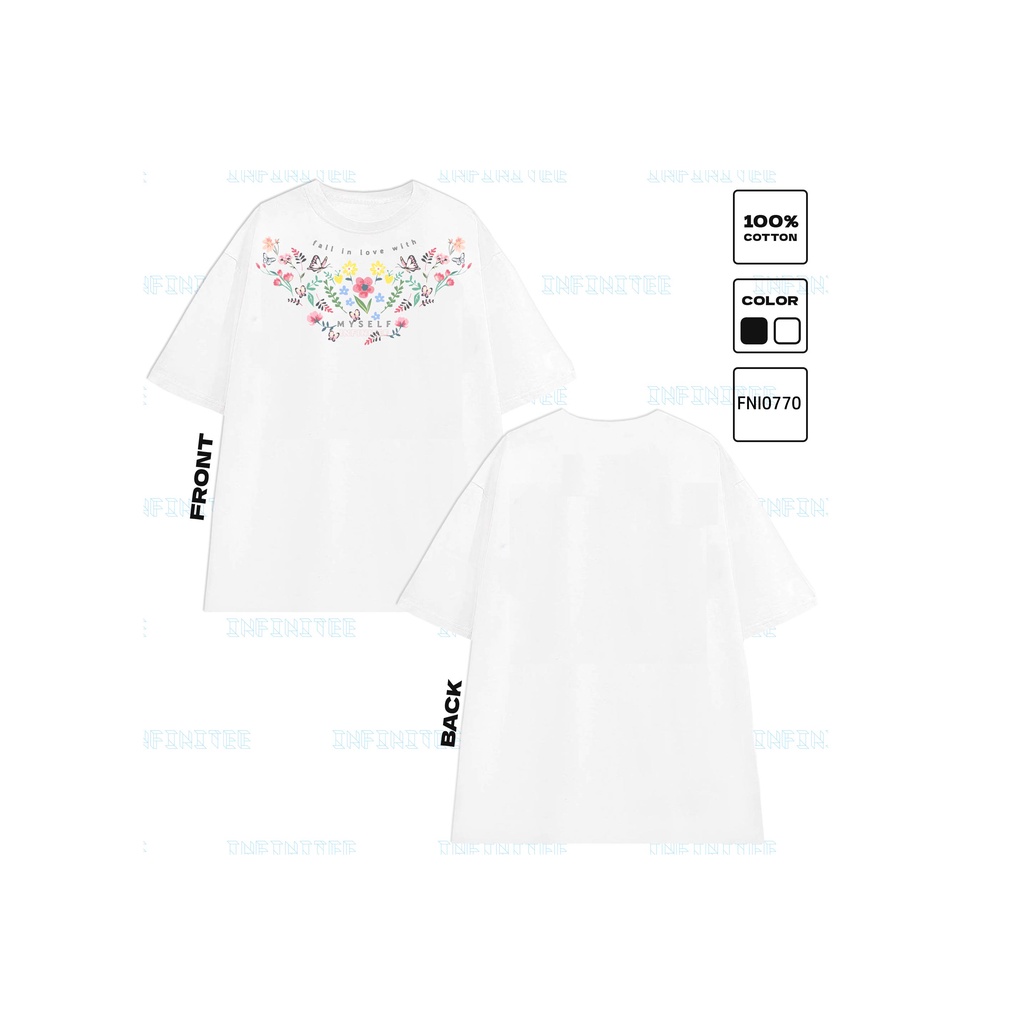 Áo thun INFINITEE Fni0770, Thun 100% Cotton - form rộng Unisex.