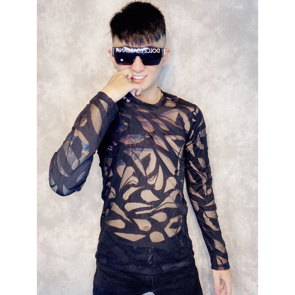 Áo thun lưới nam tay dài  mẫu độc lạ | BigBuy360 - bigbuy360.vn