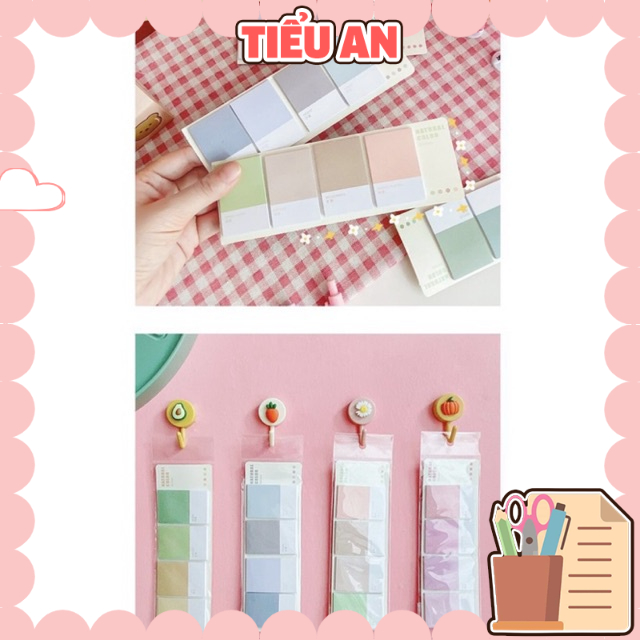 Giấy note chặn trang 4 màu bản lớn (80 trang) - Dễ dàng sử dụng