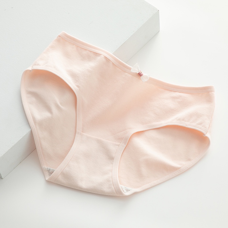 Set 5 Quần Lót Cotton Lưng Vừa Thoáng Khí Cho Nữ