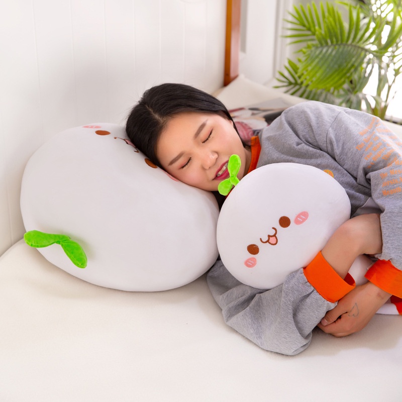 Gấu bông rau mầm cute giá rẻ cho bé ôm ngủ size 35cm