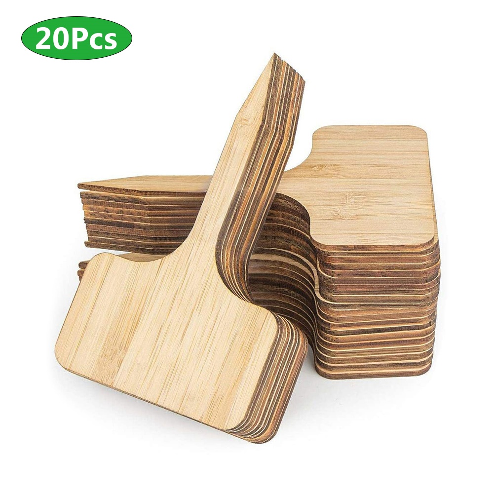 Set 20 Nhãn Tre Đánh Dấu Cây Trồng Hình Chữ T Tiện Dụng