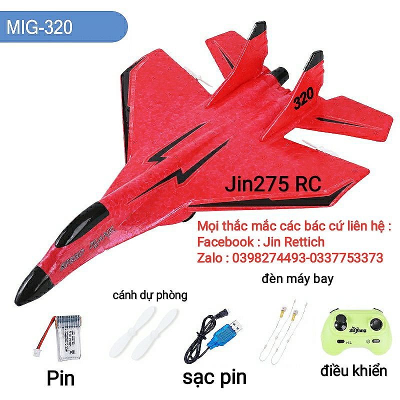 Combo máy bay MIG 29 mini điều khiển từ xa ( tặng kèm pin và cánh dự phòng)