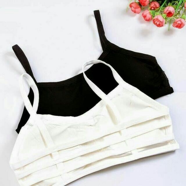 Áo Lót Lá 4 Dây không gọng học sinh cotton cao cấp kèm đệm mút QUINN BRA AB050 - Bra Thái áo ngực thời trang đẹp hai dây