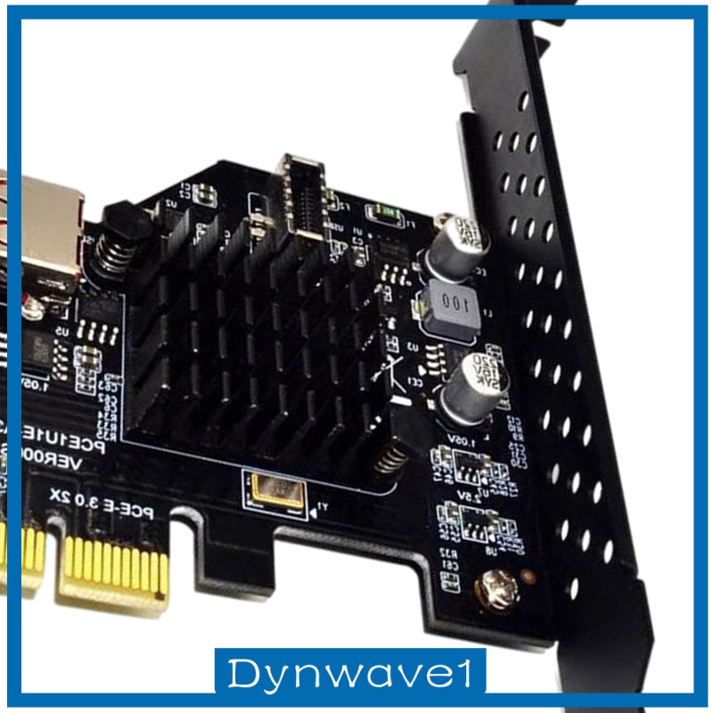 [DYNWAVE1] USB3.1 2-Port Expansion Card Front Panel Connector 10 Gbit/s for Desktop PCs