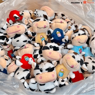 Móc khoá bò sữa cute, mịn màng, treo balo, cặp, túi vải, túi xách...(Ngẫu nhiên 2