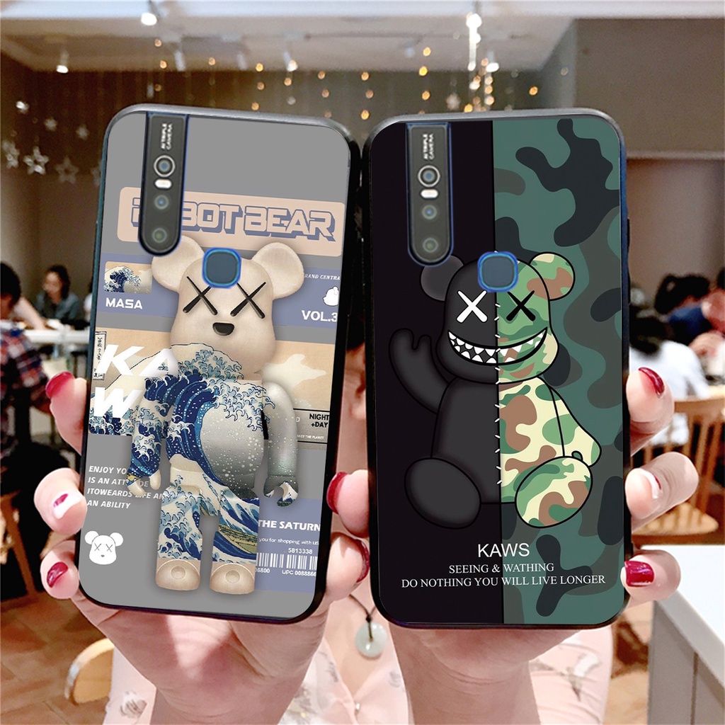 ỐP LƯNG ĐIỆN THOẠI VIVO V15-VIVO V15 PRO MẪU BEARBRICK HOT TREND SIÊU ĐẸP GIÁ RẺ