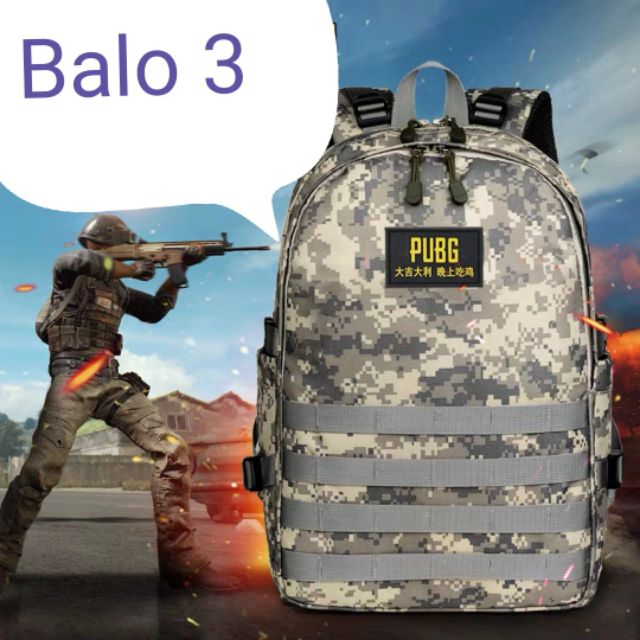 Balo 3 game PUBG cho mọi lứa tuổi, tặng kèm mô hình móc khóa( kèm ảnh thật)