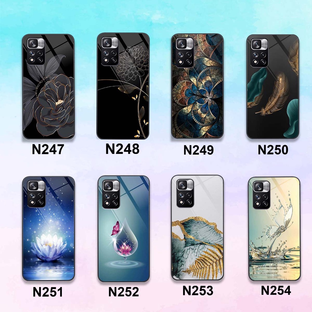 Ốp lưng kính cường lực Xiaomi Redmi Note 11 / Note 11s / Redmi Note 11 Pro 5G sang trọng