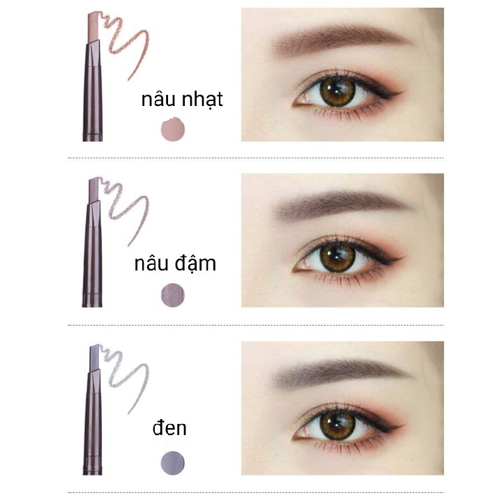 chì kẻ mày hai đầu không thấm nước đầu mảnh không dễ phai