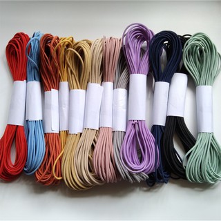 Set 10 dây thun buộc tóc co giãn nhiều màu 2mm
