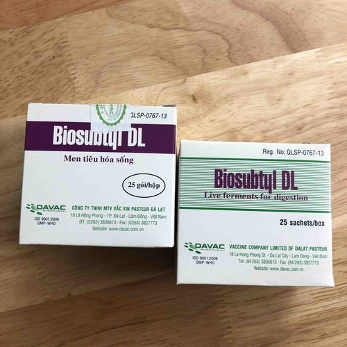 Biosubtyl-DL men tiêu hoá sống hộp 25 gói