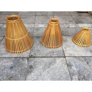 Xưởng SX- Chao đèn mây tre nơm xòe -Tre Việt