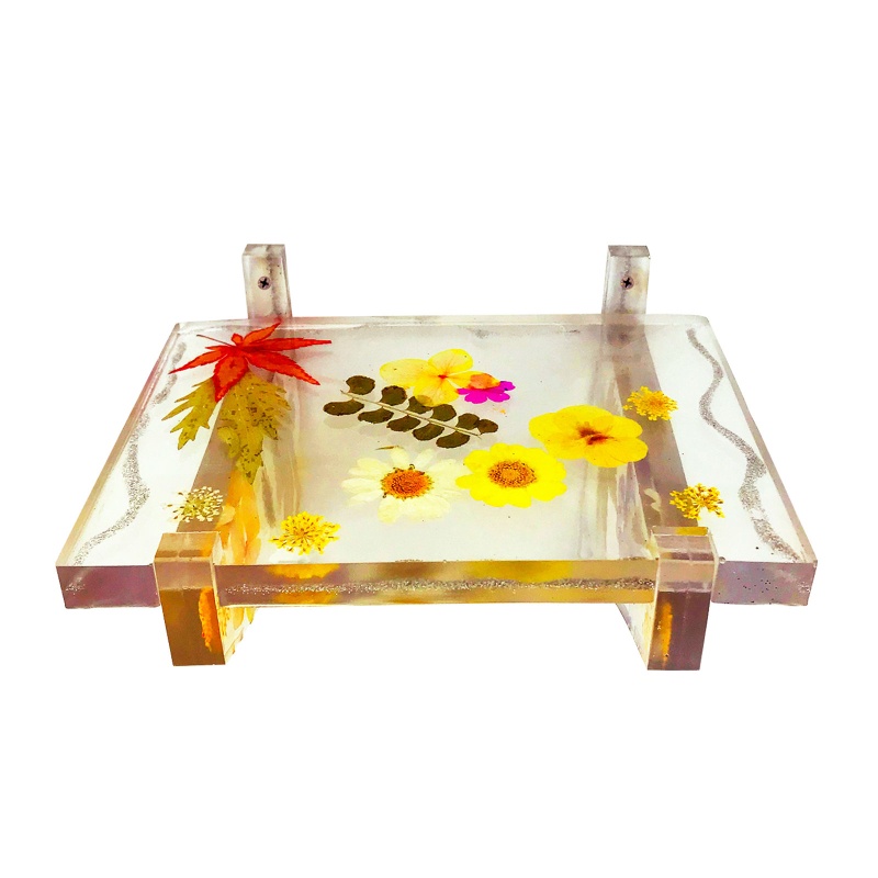 Khuôn Silicon Hình Chữ Nhật Làm Giá Đỡ Trưng Bày Epoxy DIY