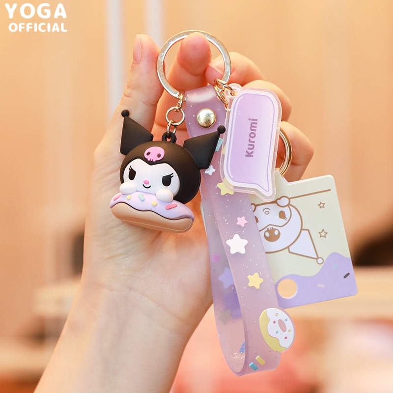 Móc Khóa Hình Nhân Vật Sanrio Hello Kitty Kuromi Xinh Xắn 20cm