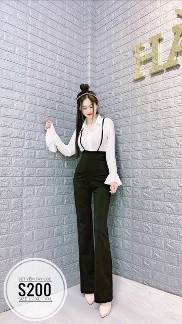 Bigsize Set yếm tay loe S200
