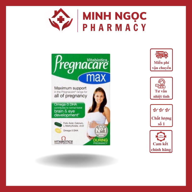 Vitamin Bầu, tổng hợp cho phụ nữ có thai Pregnacare Max SỈ LẺ