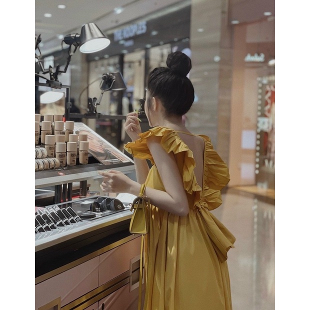 Đầm maxi nơ sau lưng hàng thiết kế Hanna