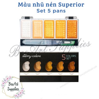 [HỌA CỤ ONLINE ] Màu nhũ nén Superior
